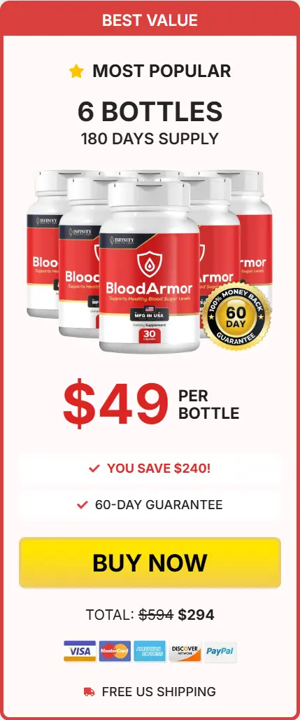 BloodArmor- 6 Bottle